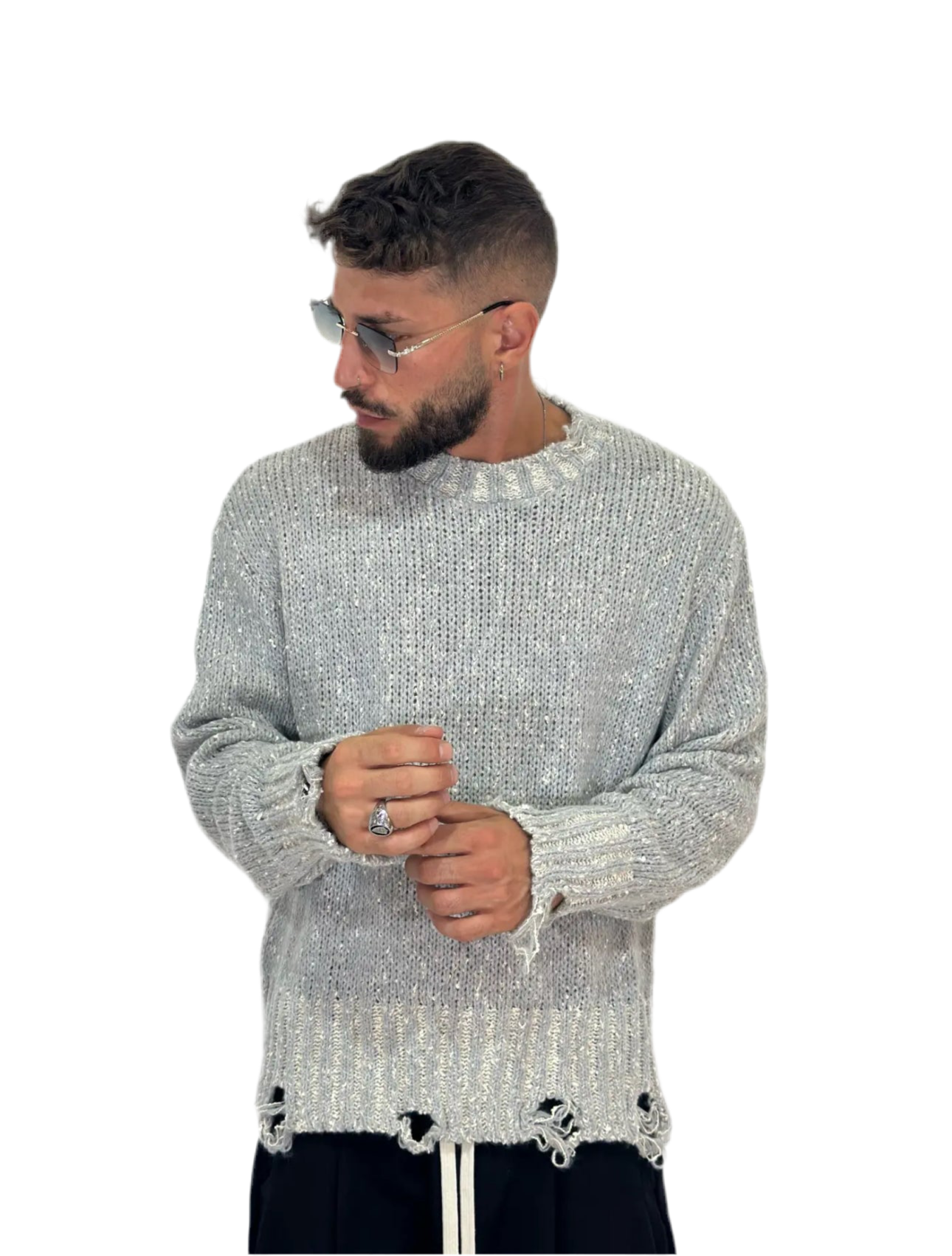 Maglione taglio mélange