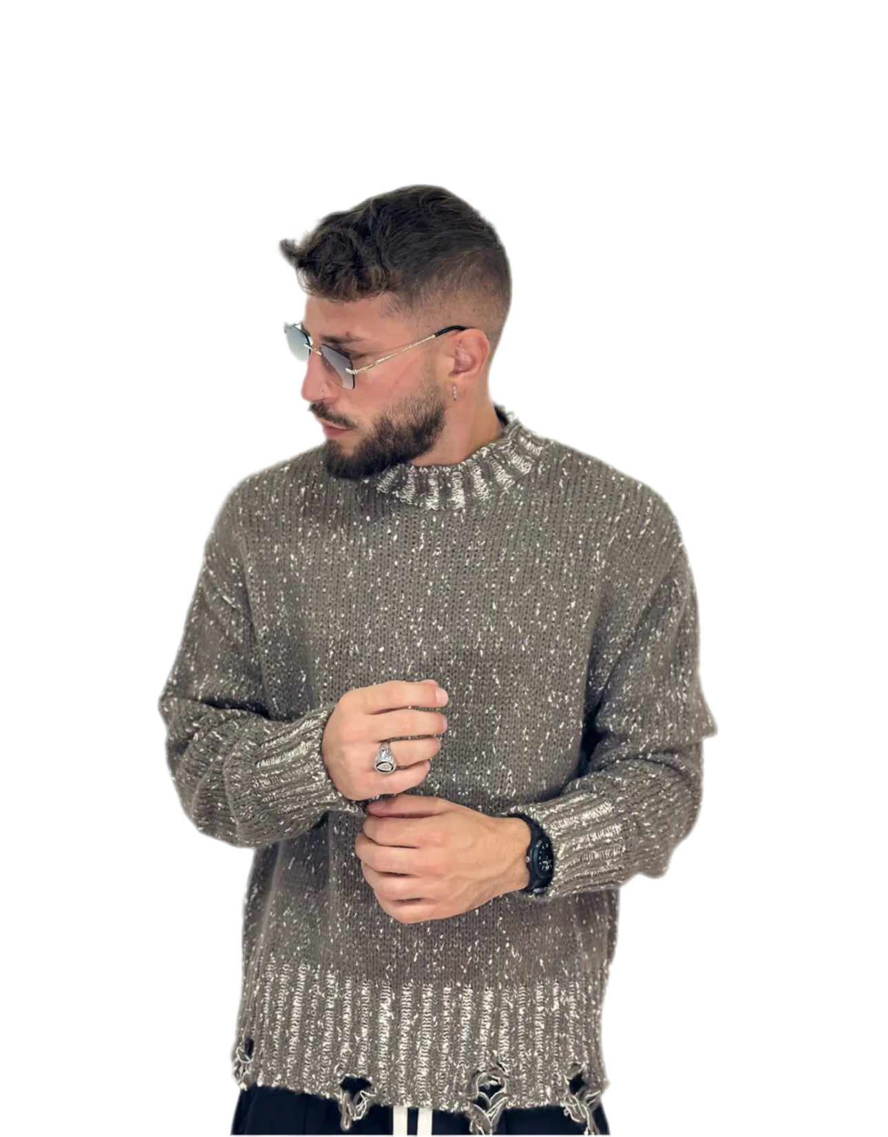 Maglione taglio mélange