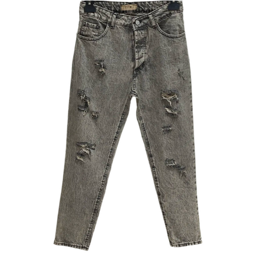 Jeans Cemento carrot fit