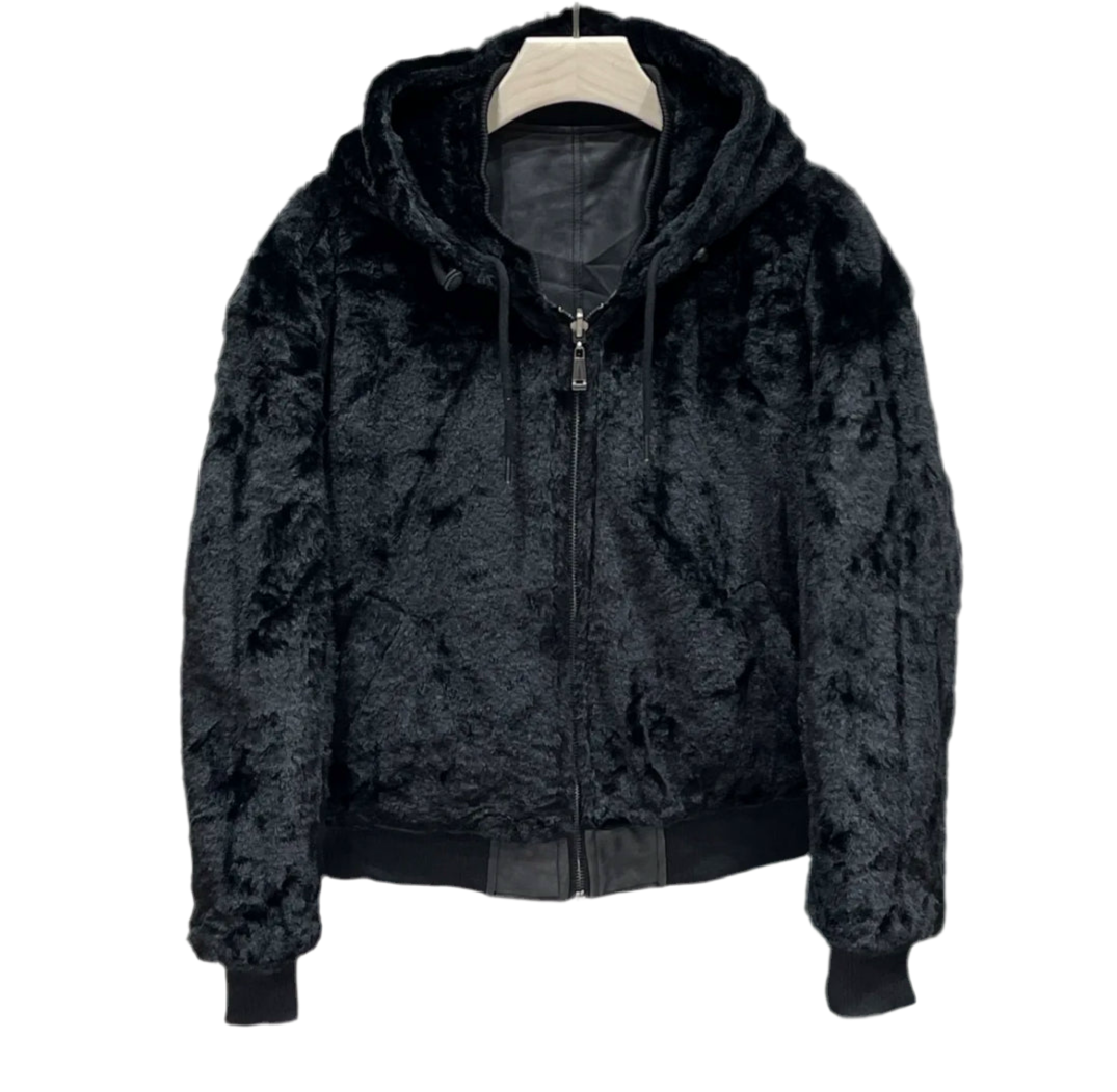 Giubbotto eco montone shirling pelliccia