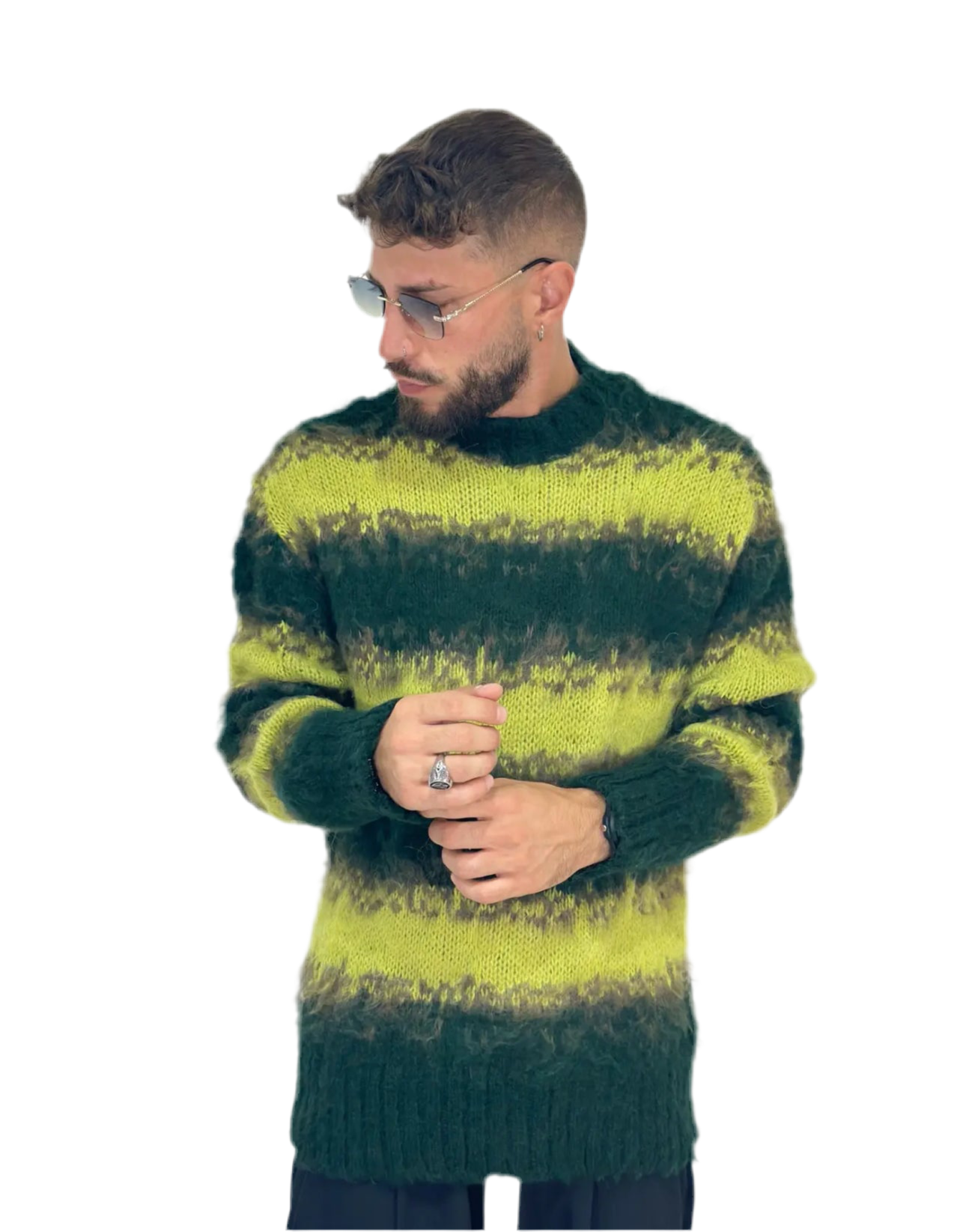Maglione banda Peluche
