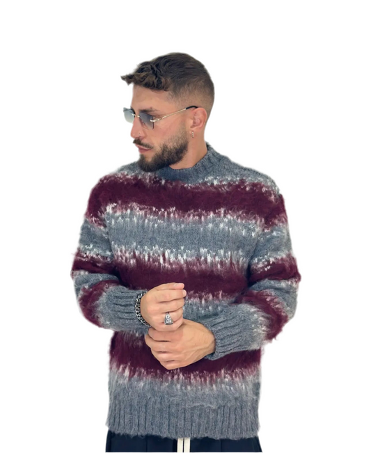 Maglione banda Peluche