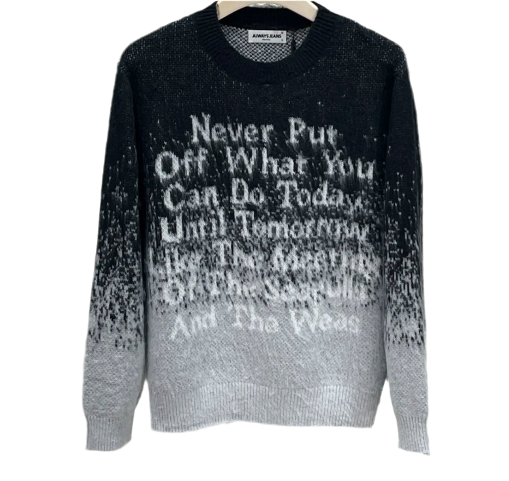 Maglione never pelo lungo